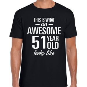 Awesome year - geweldig jaar cadeau t-shirt zwart heren - Verjaardag cadeau