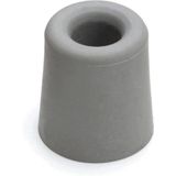 3x stuks deurstopper / deurstoppers rubber grijs - 5,9 x 3,9 cm - deurbuffers / deurbuffer