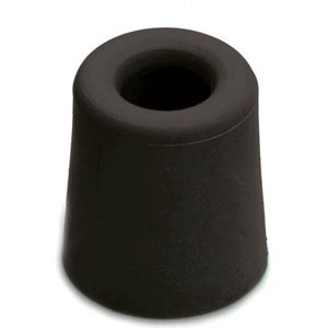 2x Stuks Deurstopper / Deurstoppers Rubber Zwart 5,9 X 3,9 cm - Deurbuffers / Deurbuffer