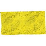 Multifunctionele morf sjaal geel met contour print - Voor volwassen - Gezichts bedekkers - Maskers voor mond - Windvangers - Gezichtsmasker
