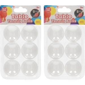 12x Stuks Tafeltennis Pingpong Balletjes 40 Mm/4 cm - 12 Stuks - Sportief Speelgoed - Sporten