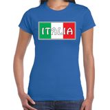 Bellatio Decorations - T-shirt - Blauw - Italië - Dames