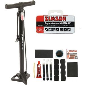 Fietsbanden repareren set fietspomp met reparatie kit - Fietspompen