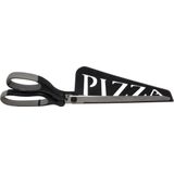 Pizzaschaar met schep 30 cm zwart - Pizzames - Pizzasnijder - Pizza - Keukengerei