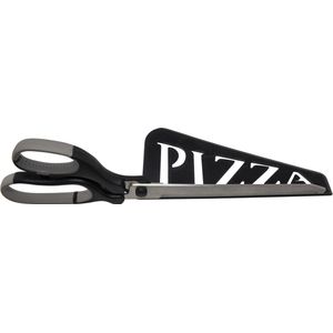 Pizzaschaar met schep 30 cm zwart - Pizzames - Pizzasnijder - Pizza - Keukengerei