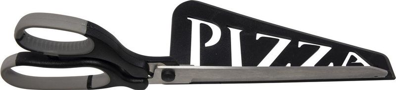Pizzaschaar met schep 30 cm zwart - Pizzames - Pizzasnijder - Pizza - Keukengerei