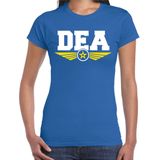 Bellatio Decorations - DEA Agente Verkleed T-shirt - Blauw - Dames