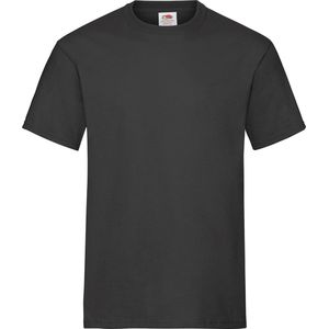 Fruit Of The Loom T-shirt - zwart - heren - Ronde hals - 185 g m2 - (Onder)shirt