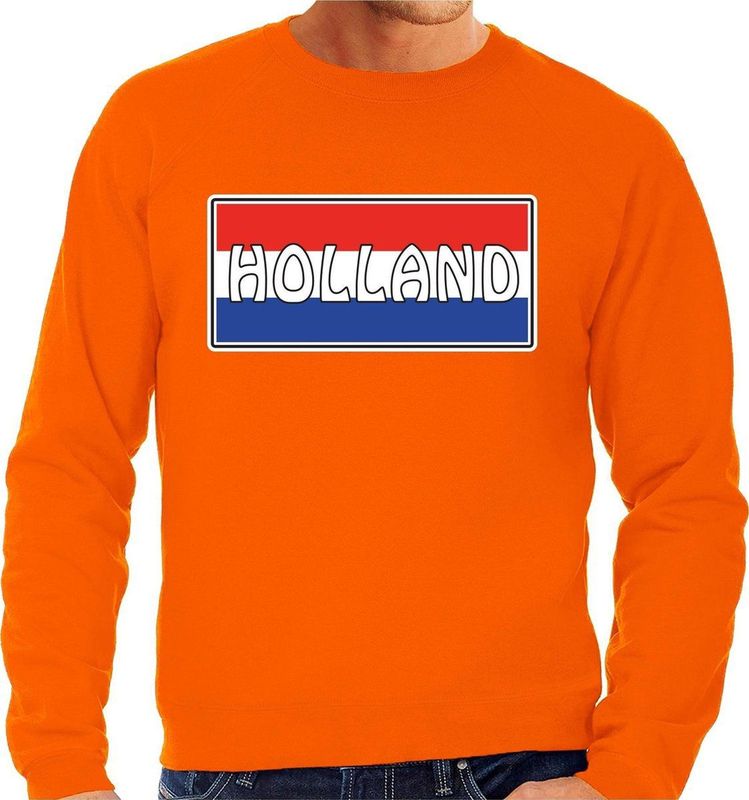 Bellatio Decorations - Holland Landen Sweater - Oranje - Katoen
