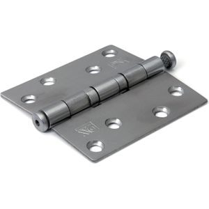 1x stuks kogellagerscharnier / deurscharnieren RVS met rechte hoeken 8,9 x 8,9 x 2,4 cm