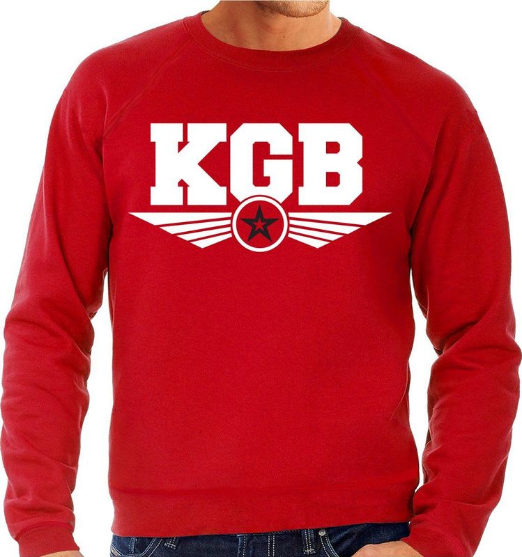 Kleding - Sweater - Rood - Katoen - KGB Logo