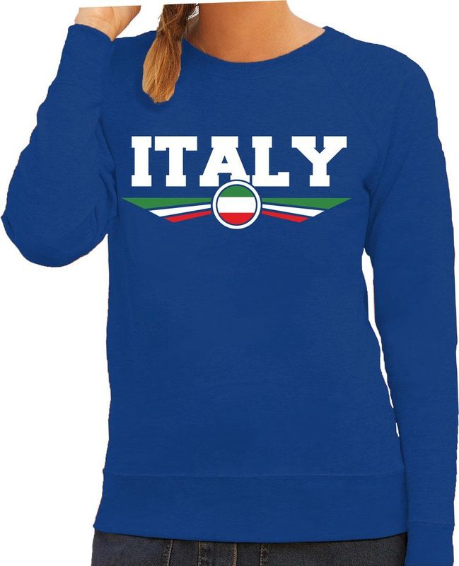 Italie - Sweater - Blauw - Kleding - Italiaanse Vlag