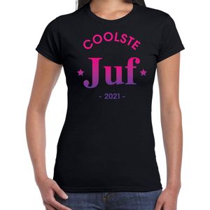 Coolste juf 2021 cadeau t-shirt dames - Cadeau juffendag