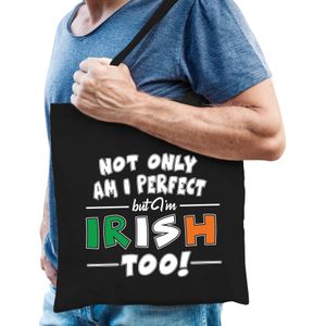 Not only perfect Irish / Ierland cadeau tas zwart voor heren