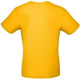 Geel basic t-shirt met ronde hals voor heren - katoen - 145 grams - gele shirts kleding