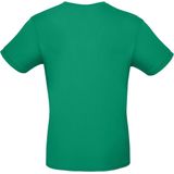Groen basic t-shirt met ronde hals voor heren - katoen - 145 grams - groene shirts kleding