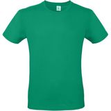 Groen basic t-shirt met ronde hals voor heren - katoen - 145 grams - groene shirts kleding
