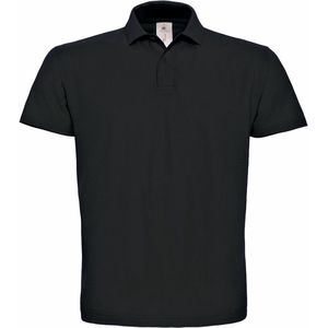Zwart poloshirt basic van katoen voor heren - katoen - 180 grams - polo t-shirts