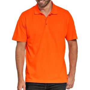 B C Poloshirt basic - oranje - katoen - 180 grams - polo t-shirts