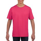 Roze - Basic T-Shirt - Ronde Hals - Katoen - Unisex