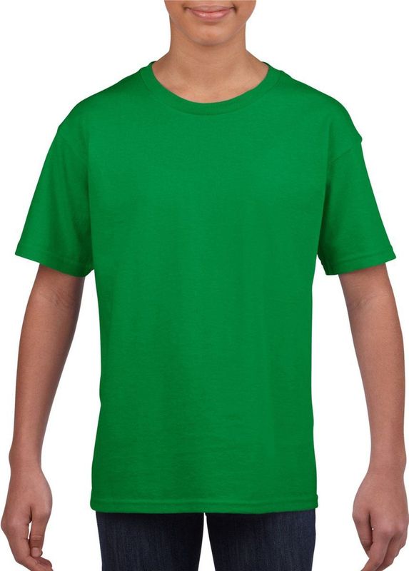Gildan - Basic T-shirt - Groen - Katoen - 145 grams