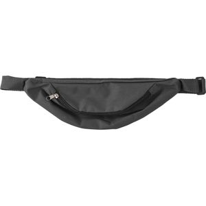 Heuptasje/buideltasje/fanny pack zwart 35 x 11,5 cm - Festival musthaves - Festival tasjes - Wandeltasjes - Documententasje voor op reis