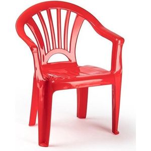 Rood stoeltjes voor kinderen 50 cm - Tuinmeubelen - Kunststof binnen/buitenstoelen voor kinderen