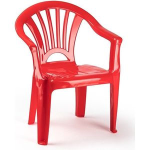 PlasticForte Stoeltje voor kinderen - 1x - rood - 50 cm - binnen en buiten - kunststof