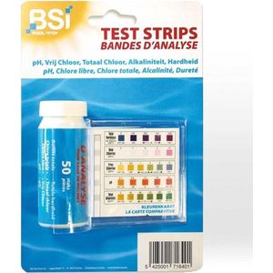 50x BSi Test strips voor zwembaden - waterkwaliteit controle - zwembadwater - PH meten