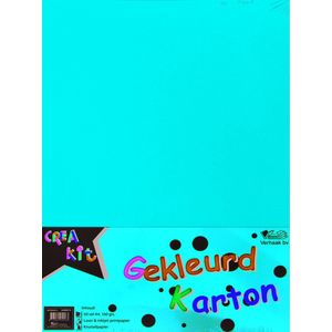 100x gekleurd A4 karton vellen 160 gr - 100 vellen tekenkarton - Knutselkarton/knutselpapier gekleurd A4 karton