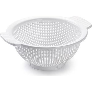 1x Kunststof vergiet wit - 27 x 23 x 10.5 cm - Plastic vergieten keuken accessoires