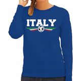 Bellatio Decorations - Italië - Sweater - Blauw - Katoen