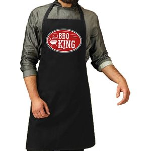 BBQ king cadeau schort zwart voor heren