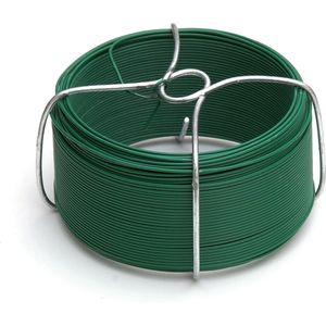 Binddraad - groen - staal - ommanteld - 1,2 mm x 50 m - bloemendraad - groen - wikkeldraad - Binddraad / ijzerdraad