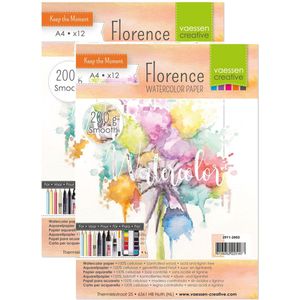 A4 Aquarelblok 24 Vellen 200 Grams 21 X 30 cm - Aquarel Papier - Aquarelblokken/Tekenblokken