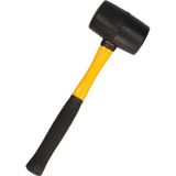 Rubberen hamer fiber steel 450 gram inclusief tentharingen uittrekker - Tentharingen