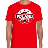 Bellatio Decorations - T-Shirt - Rood - Katoen - Polen Supporter