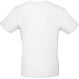B&C - T-shirt - Wit - Katoen - Set van 3 Stuks
