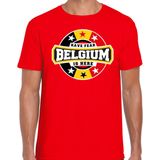 Bellatio Decorations - T-shirt - Rood - Have Fear Belgium Is Here - Heren