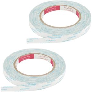 2x Dubbelzijdig Tape Rollen 1,27 cm X 24,5 Meter - Tweezijdig Tape