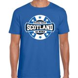 Sportshirt - Blauw - Katoen - HAVE FEAR SCOTLAND IS HERE
