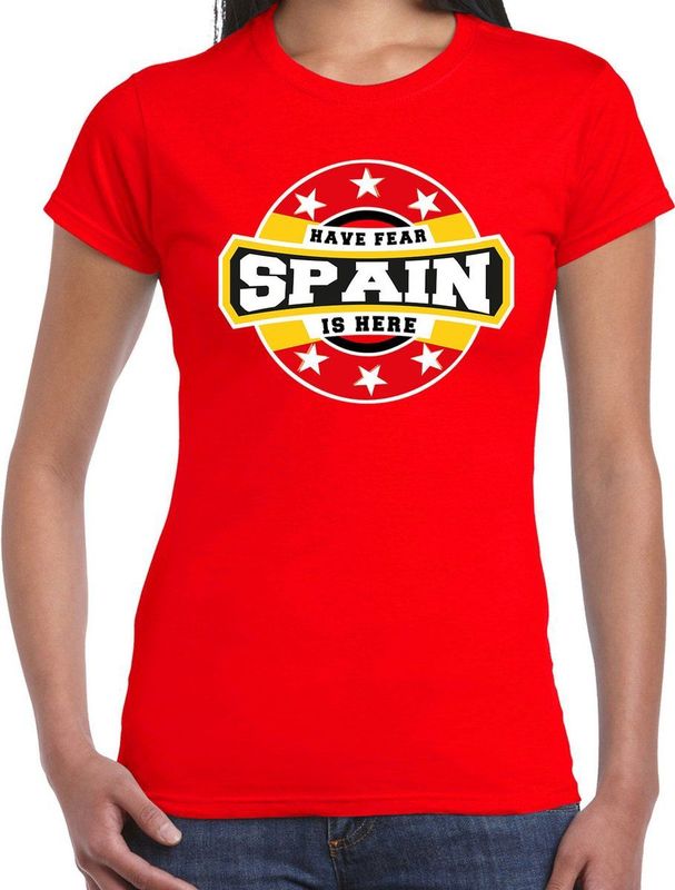 T-shirt - Rood - Katoen - Spanje Supporter