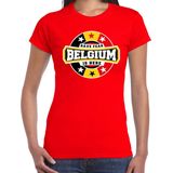 Bellatio Decorations - T-shirt - Rood - Have Fear Belgium Is Here - Dames