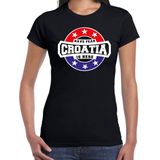 T-shirt - Zwart - Katoen - Have Fear Croatia Is Here