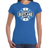 Bellatio Decorations - Have Fear Scotland Is Here - T-shirt - Blauw - Dames