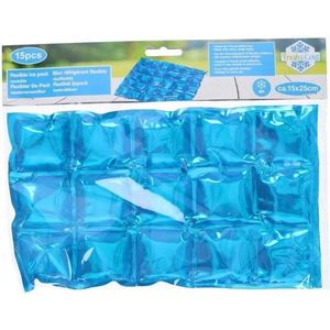 6x Stuks herbruikbare flexibele koelelementen icepack 15 x 25 cm