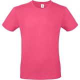 Set van 3 - Fuchsia Roze - T-shirts - Ronde Hals - Katoen