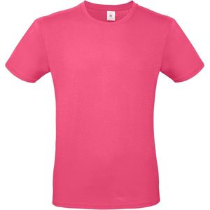 Set van 3 - Fuchsia Roze - T-shirts - Ronde Hals - Katoen