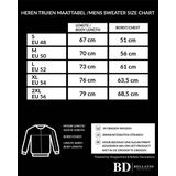 Rode sweater / sweatshirt trui met raglan mouwen en ronde hals voor heren - rood - basic sweaters