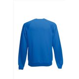 Fruit of the Loom - Sweater - Blauw - Heren - Raglan Mouwen - Ronde Hals - Katoen